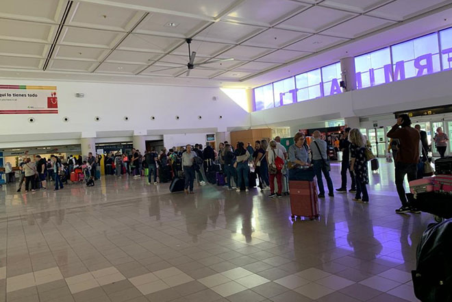 El aeropuerto César ManriqueLanzarote tuvo en julio casi 700.000